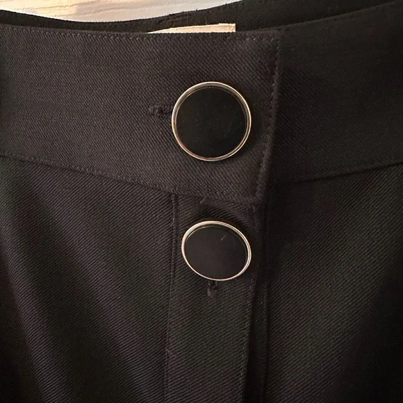 Sezane Charcoal Button-Front Mini Skirt - Picture 3 of 9
